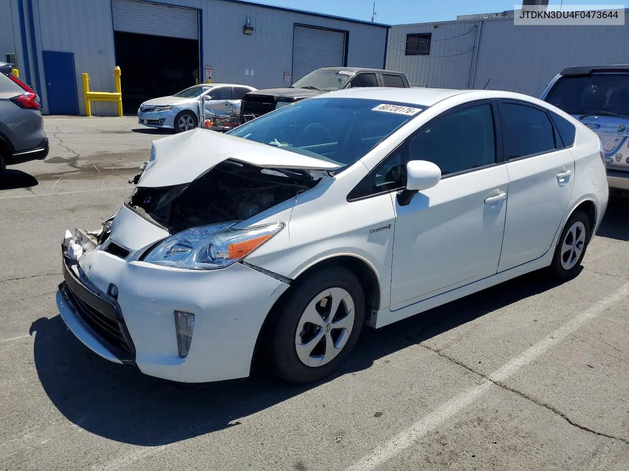 2015 Toyota Prius Two VIN: JTDKN3DU4F0473644 Lot: 60720176