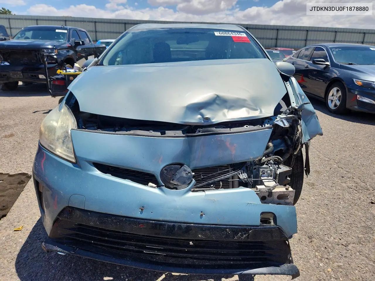 2015 Toyota Prius Two VIN: JTDKN3DU0F1878880 Lot: 60864346