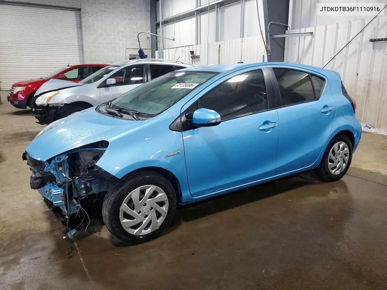 2015 Toyota Prius C Two VIN: JTDKDTB36F1110916 Lot: 61135696