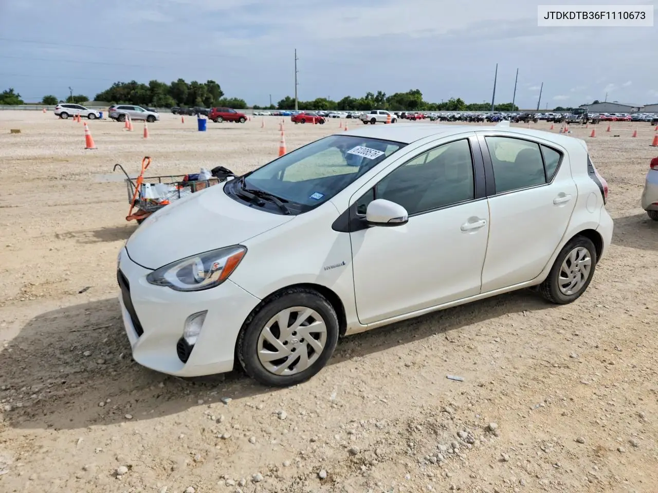 2015 Toyota Prius C One VIN: JTDKDTB36F1110673 Lot: 61208576