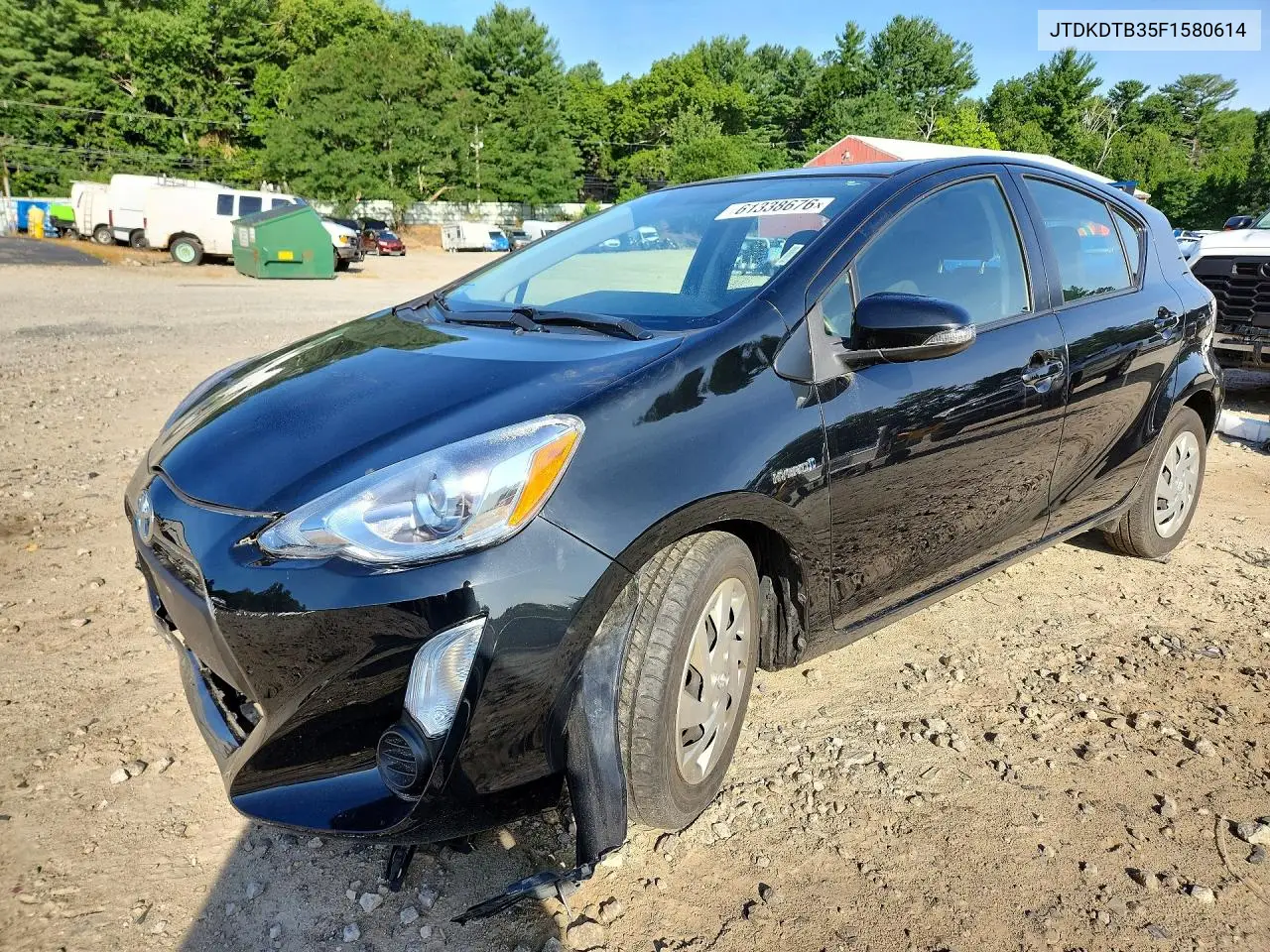 2015 Toyota Prius C Two VIN: JTDKDTB35F1580614 Lot: 61338676
