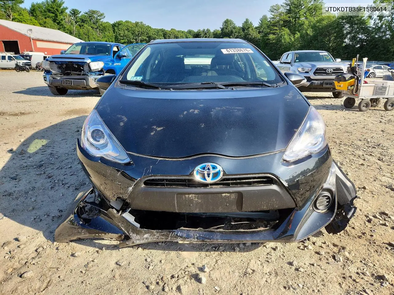 2015 Toyota Prius C Two VIN: JTDKDTB35F1580614 Lot: 61338676