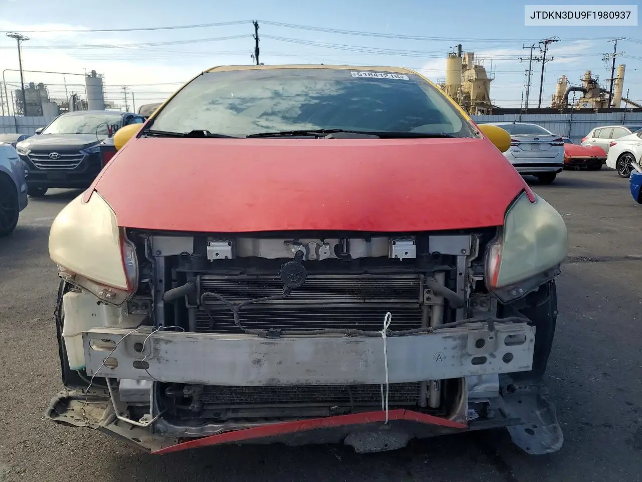 2015 Toyota Prius Two VIN: JTDKN3DU9F1980937 Lot: 61541216