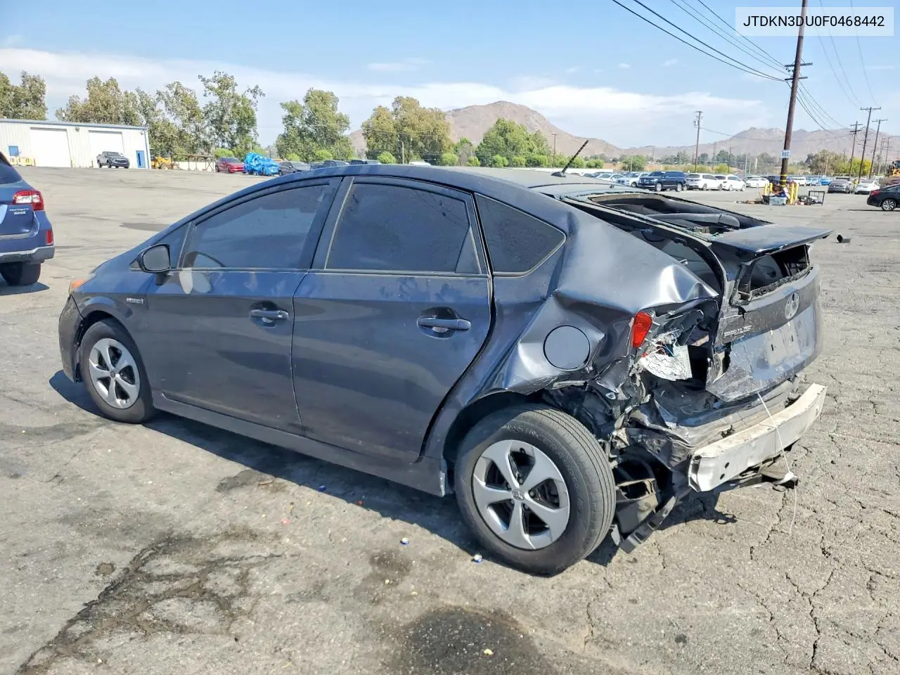 2015 Toyota Prius Two VIN: JTDKN3DU0F0468442 Lot: 61554636