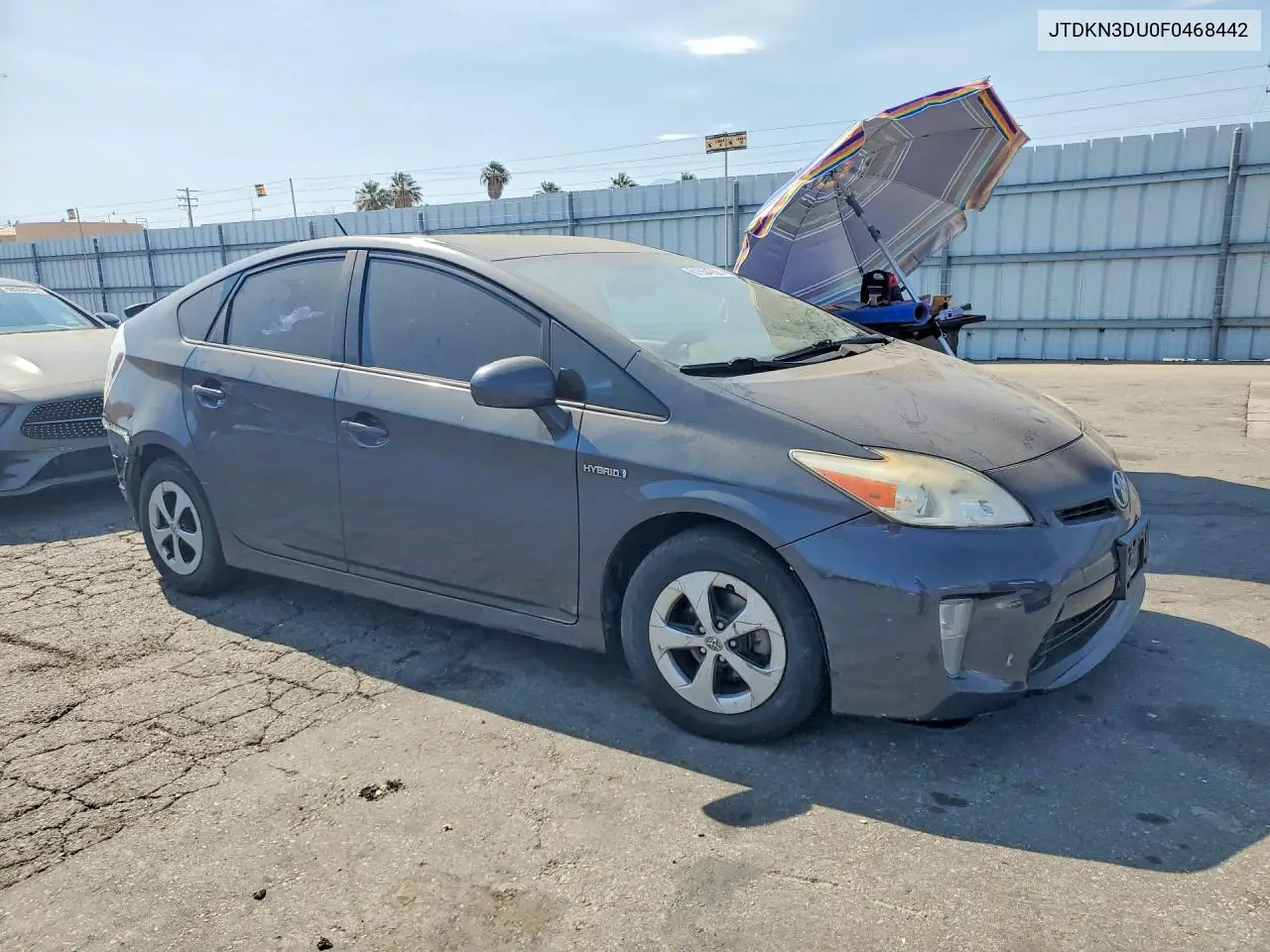 2015 Toyota Prius Two VIN: JTDKN3DU0F0468442 Lot: 61554636