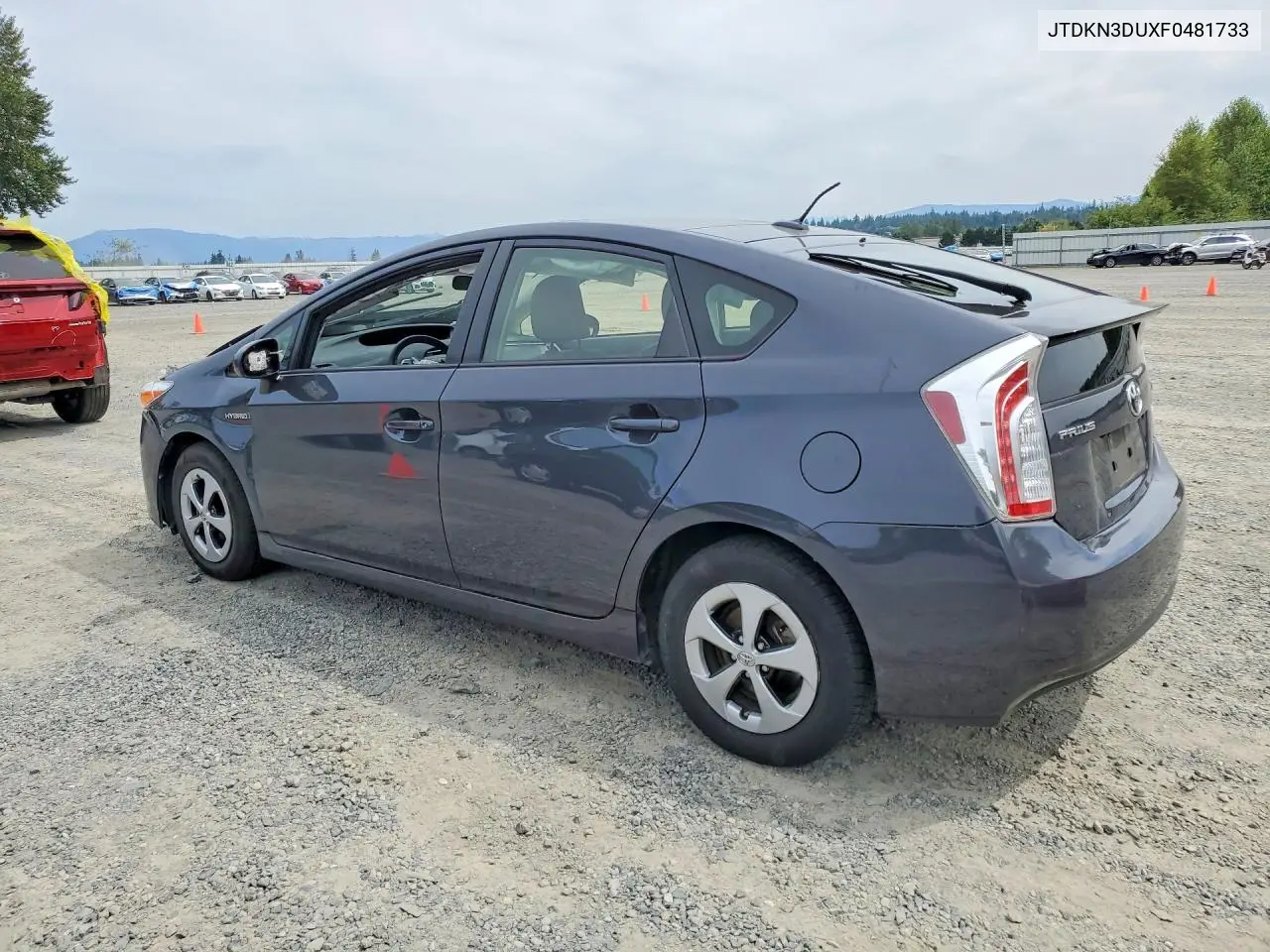 2015 Toyota Prius Three VIN: JTDKN3DUXF0481733 Lot: 61625176