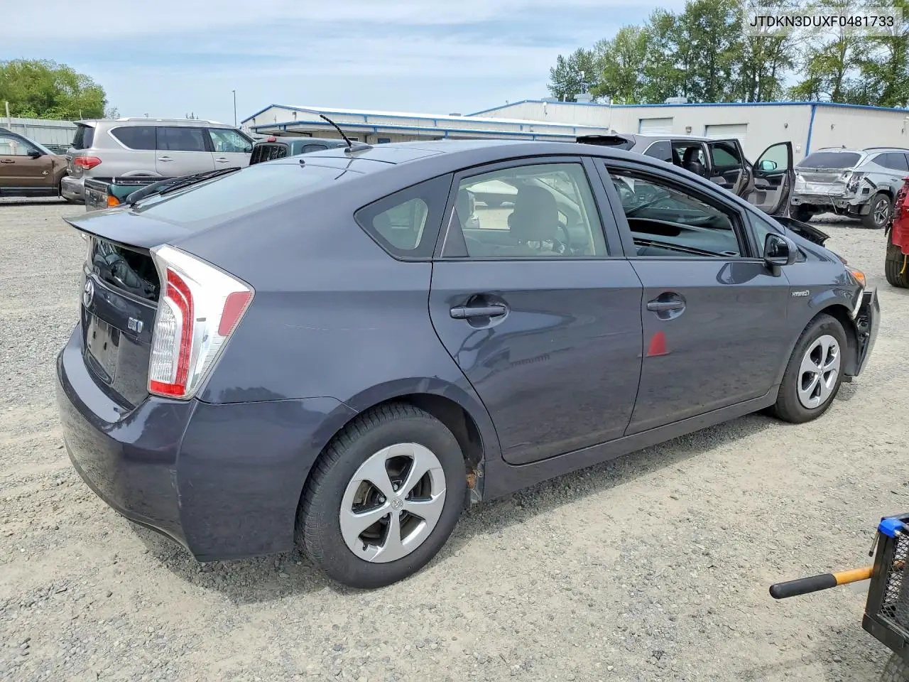 2015 Toyota Prius Three VIN: JTDKN3DUXF0481733 Lot: 61625176
