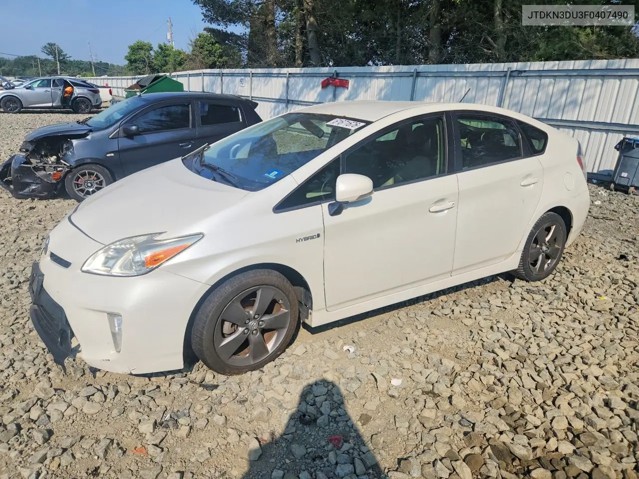 2015 Toyota Prius VIN: JTDKN3DU3F0407490 Lot: 61671676