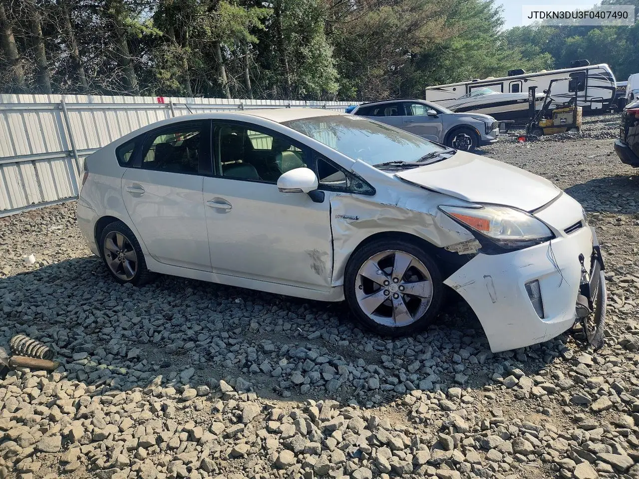 2015 Toyota Prius VIN: JTDKN3DU3F0407490 Lot: 61671676