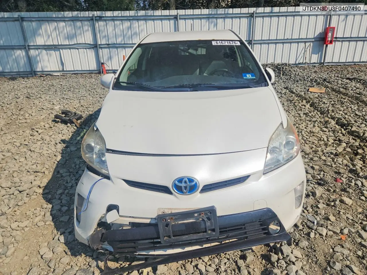 2015 Toyota Prius VIN: JTDKN3DU3F0407490 Lot: 61671676
