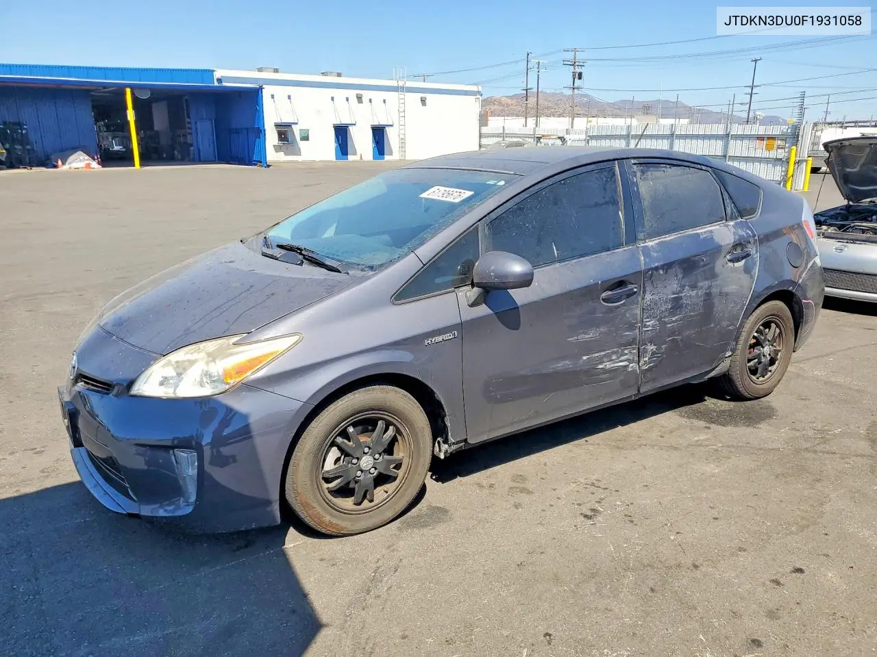 2015 Toyota Prius Four VIN: JTDKN3DU0F1931058 Lot: 61795676