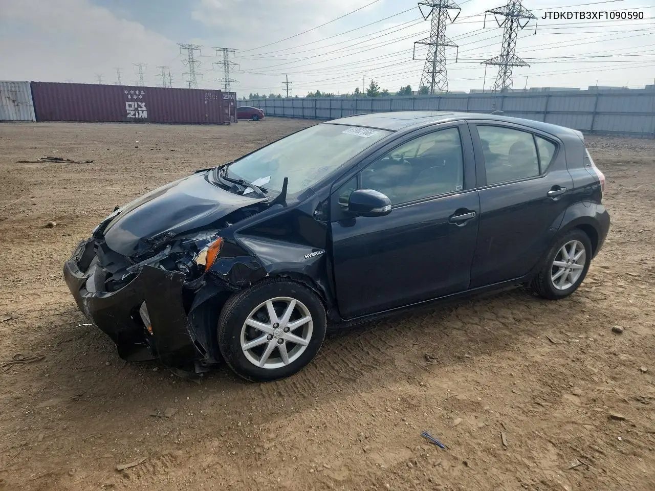 2015 Toyota Prius C Four VIN: JTDKDTB3XF1090590 Lot: 61982166