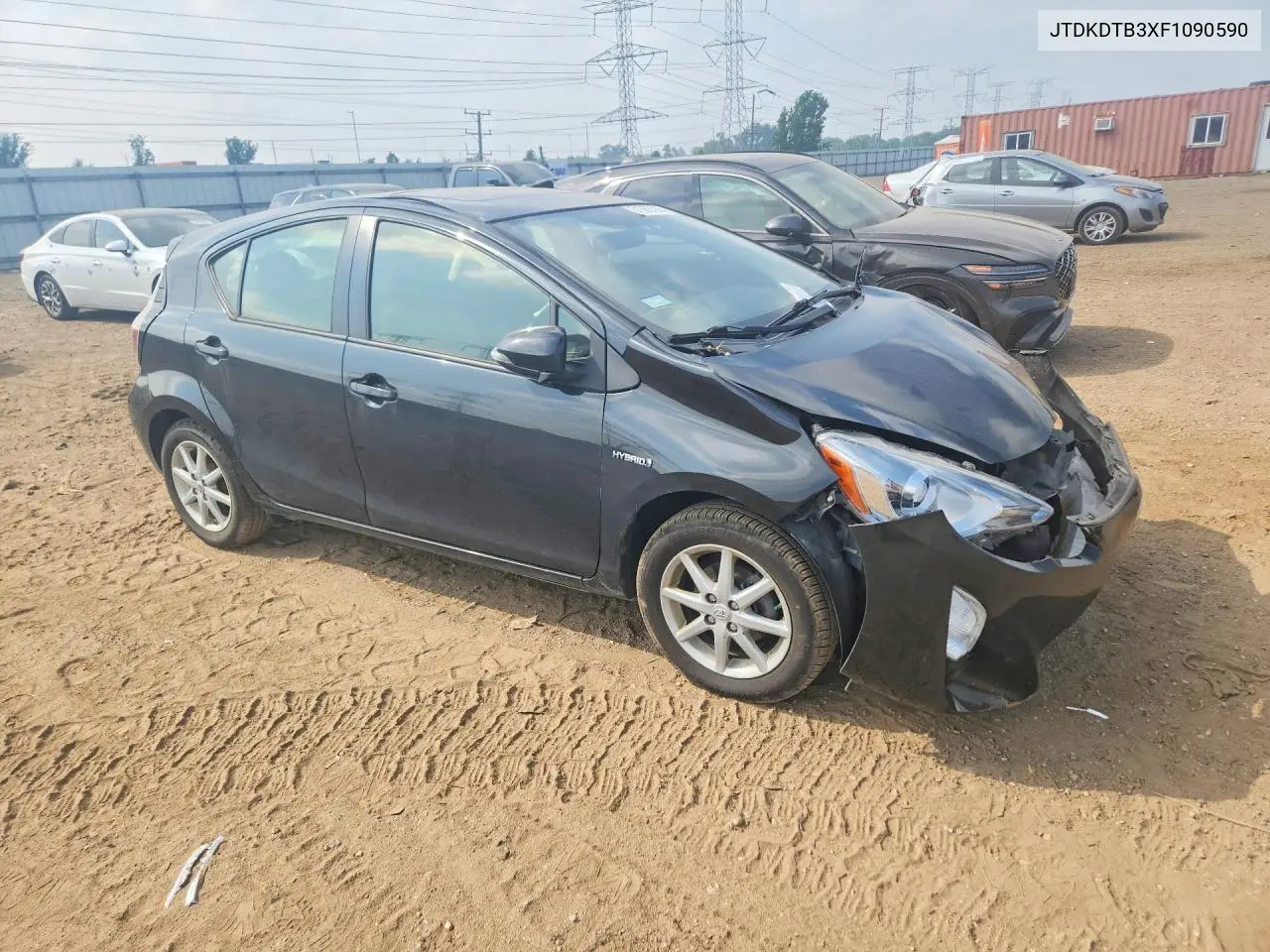 2015 Toyota Prius C Four VIN: JTDKDTB3XF1090590 Lot: 61982166