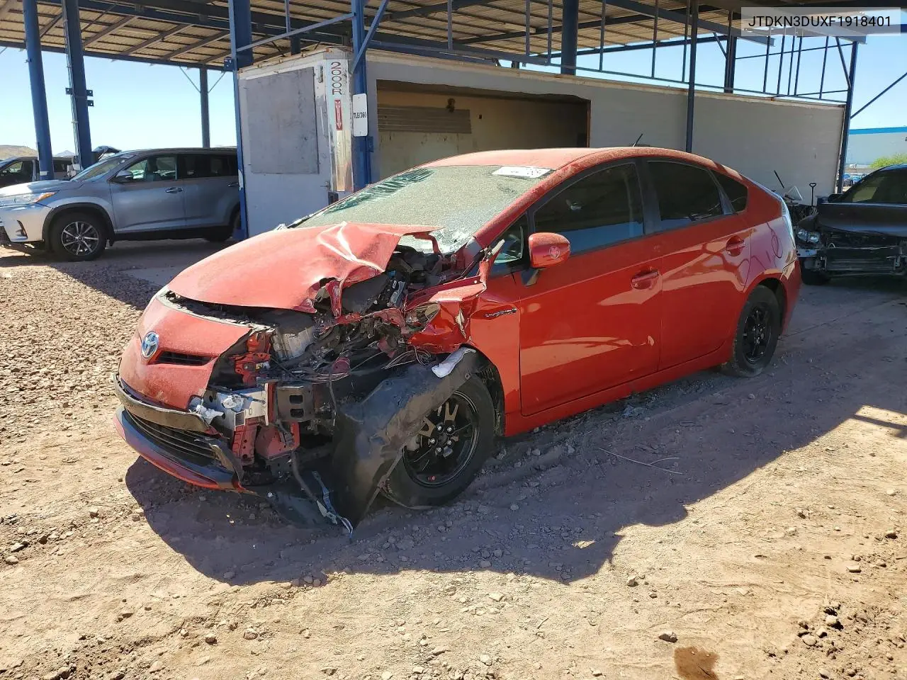2015 Toyota Prius Two VIN: JTDKN3DUXF1918401 Lot: 85447785