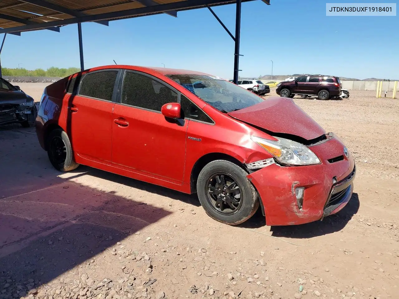 2015 Toyota Prius Two VIN: JTDKN3DUXF1918401 Lot: 85447785