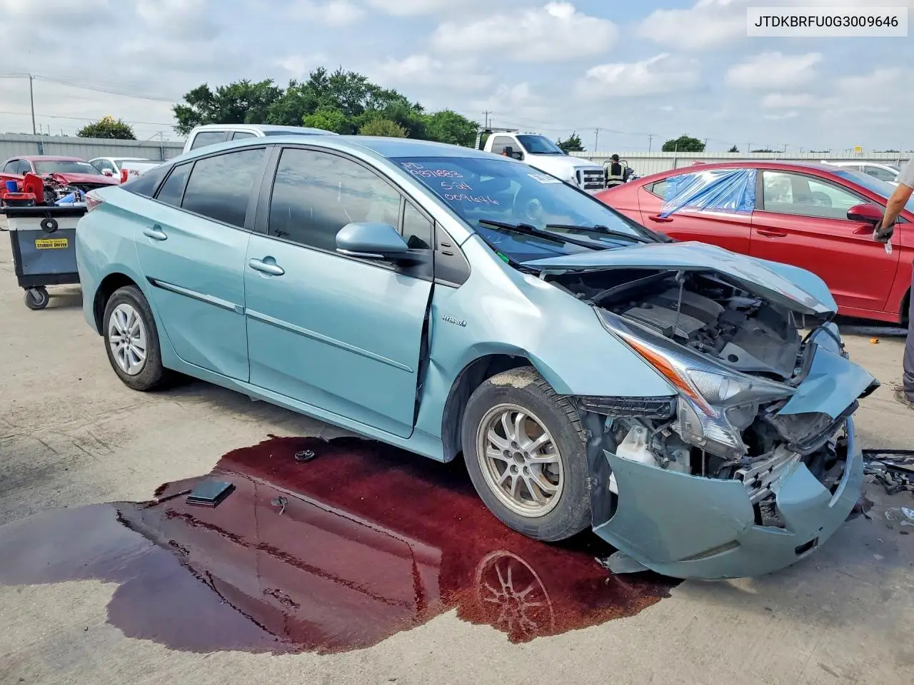 2016 Toyota Prius Two VIN: JTDKBRFU0G3009646 Lot: 56019216