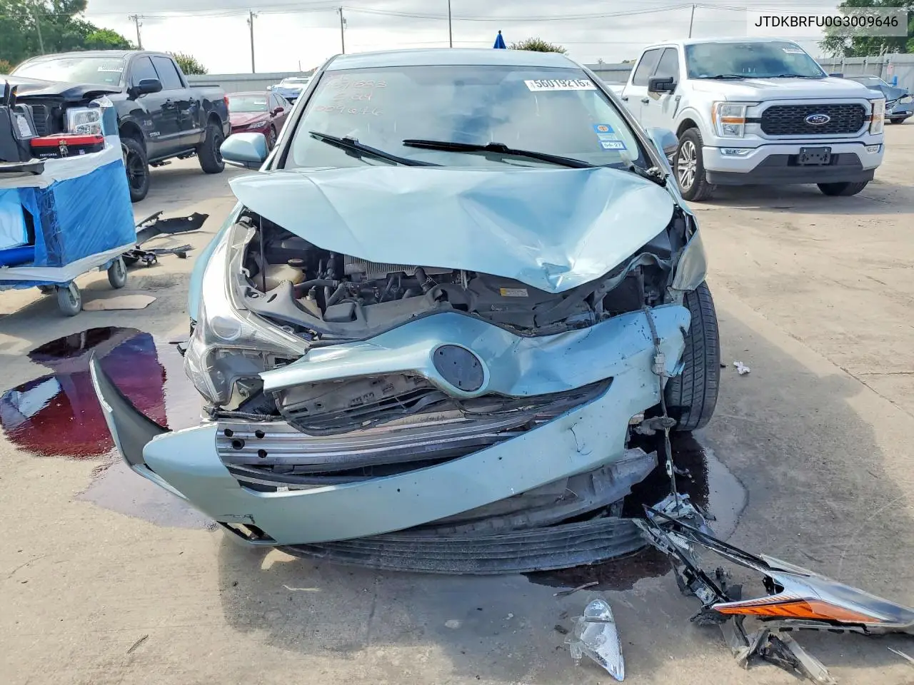 2016 Toyota Prius Two VIN: JTDKBRFU0G3009646 Lot: 56019216