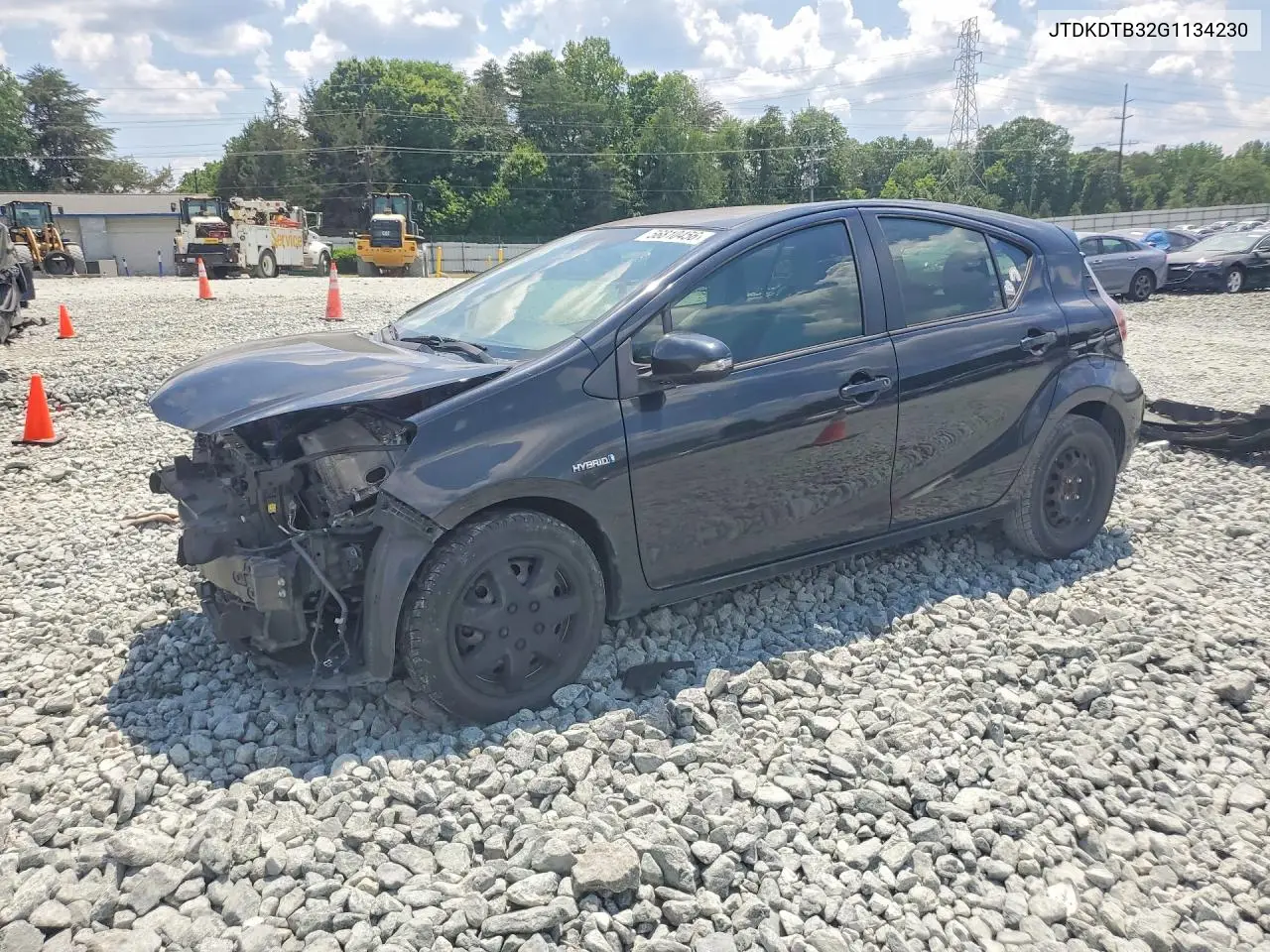2016 Toyota Prius C One VIN: JTDKDTB32G1134230 Lot: 56810456