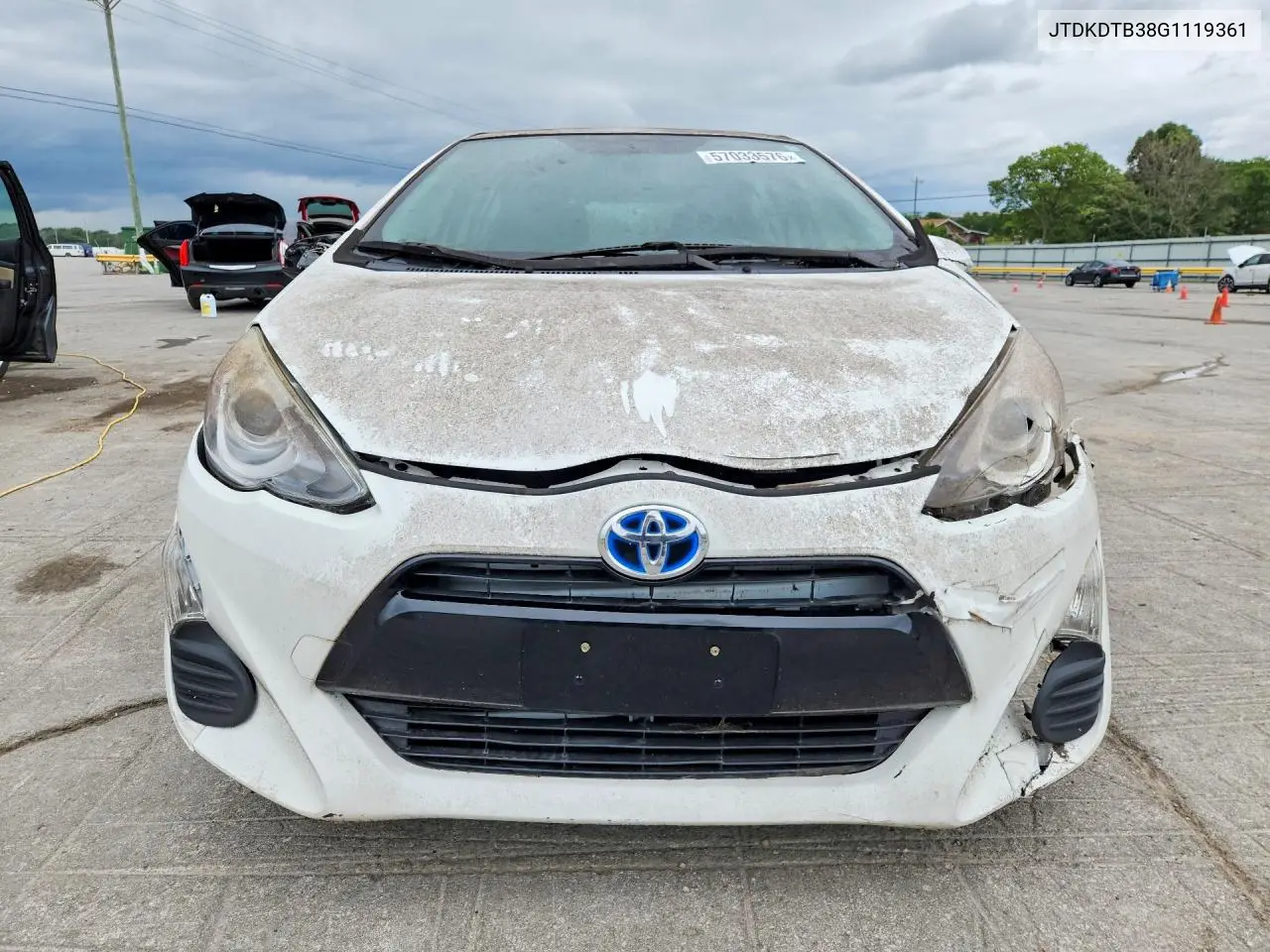 2016 Toyota Prius C VIN: JTDKDTB38G1119361 Lot: 57033576