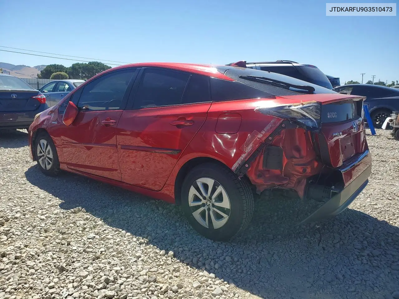 2016 Toyota Prius Three VIN: JTDKARFU9G3510473 Lot: 57218316