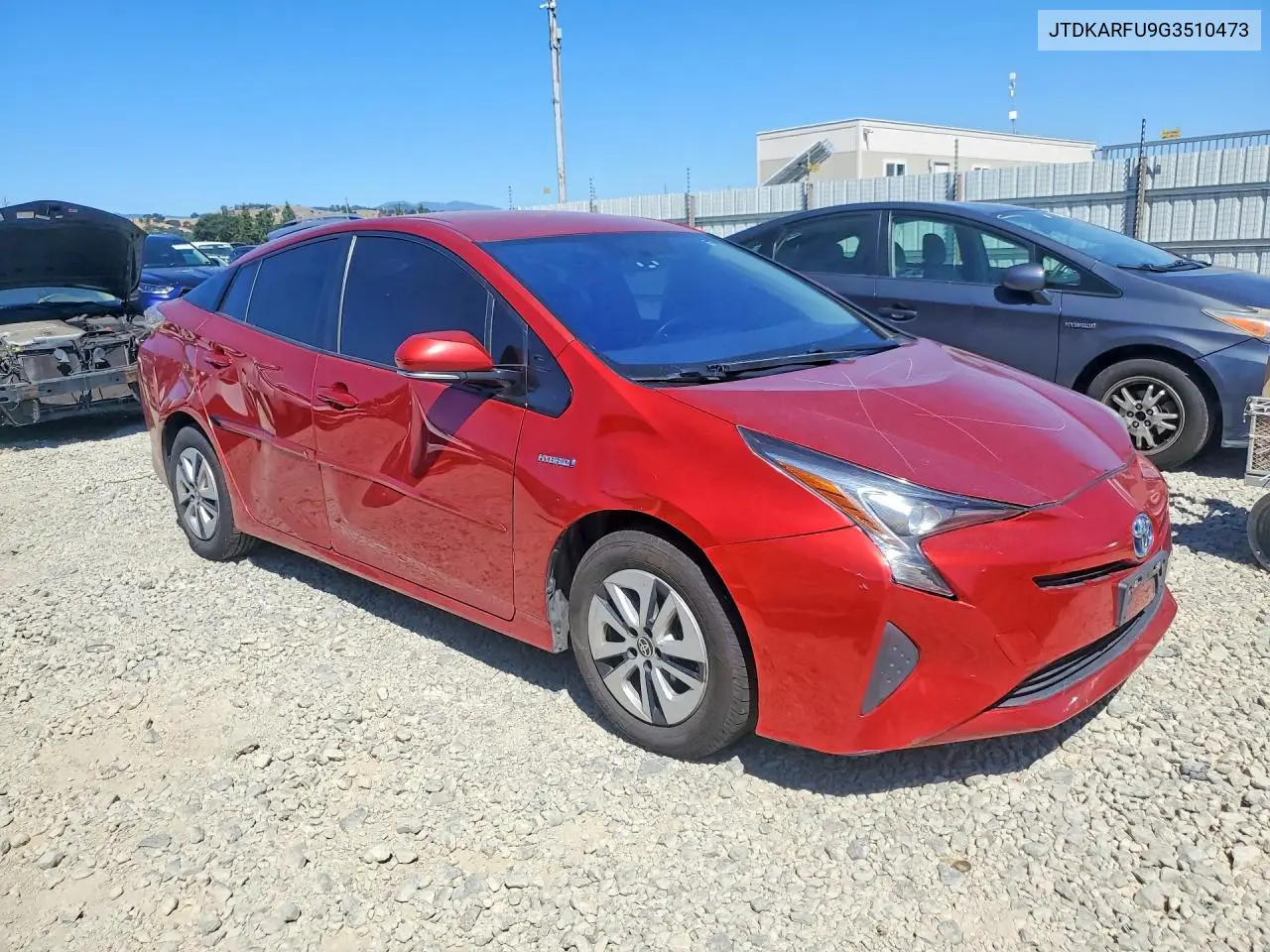 2016 Toyota Prius Three VIN: JTDKARFU9G3510473 Lot: 57218316
