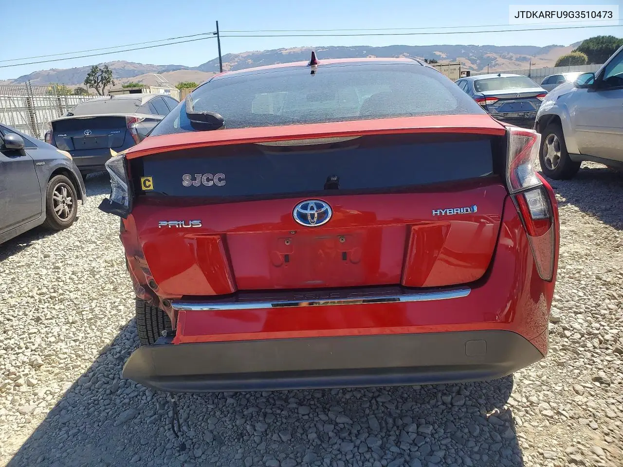 2016 Toyota Prius Three VIN: JTDKARFU9G3510473 Lot: 57218316