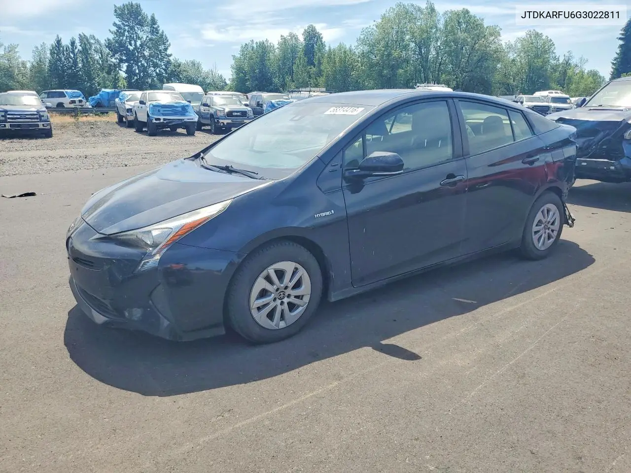 2016 Toyota Prius Four VIN: JTDKARFU6G3022811 Lot: 58314416