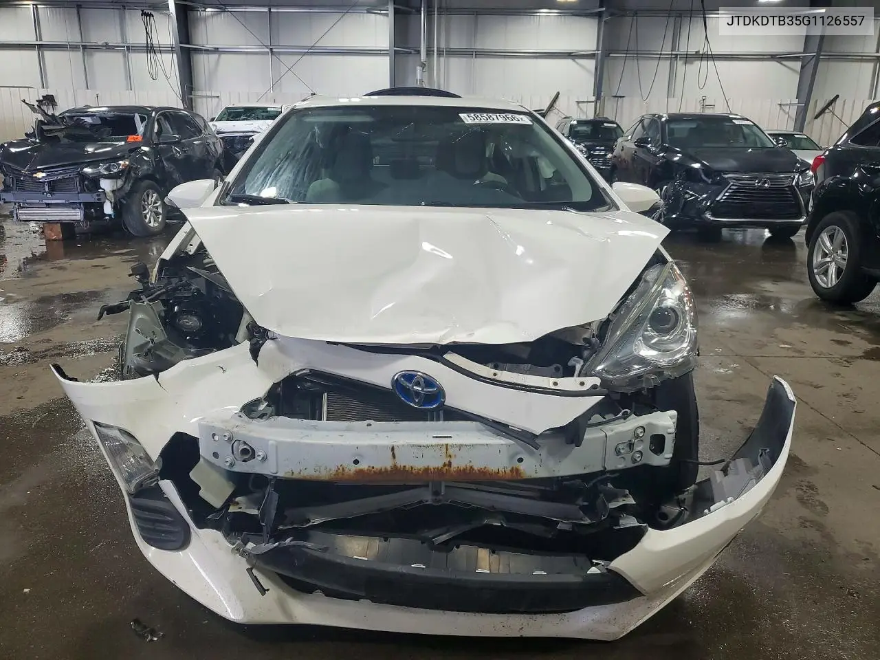 2016 Toyota Prius C One VIN: JTDKDTB35G1126557 Lot: 58587966