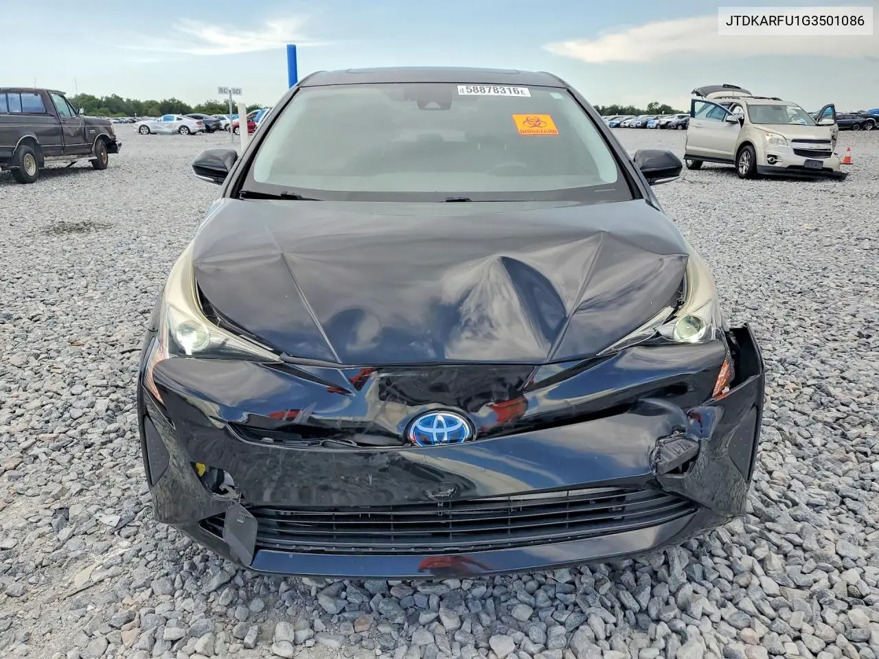 2016 Toyota Prius Three VIN: JTDKARFU1G3501086 Lot: 58878316