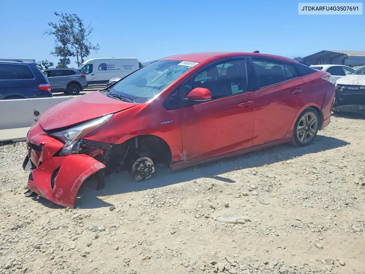 2016 Toyota Prius Three Touring VIN: JTDKARFU4G3507691 Lot: 59383676