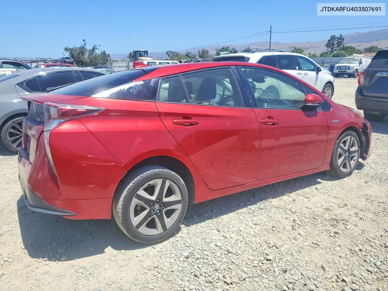 2016 Toyota Prius Three Touring VIN: JTDKARFU4G3507691 Lot: 59383676