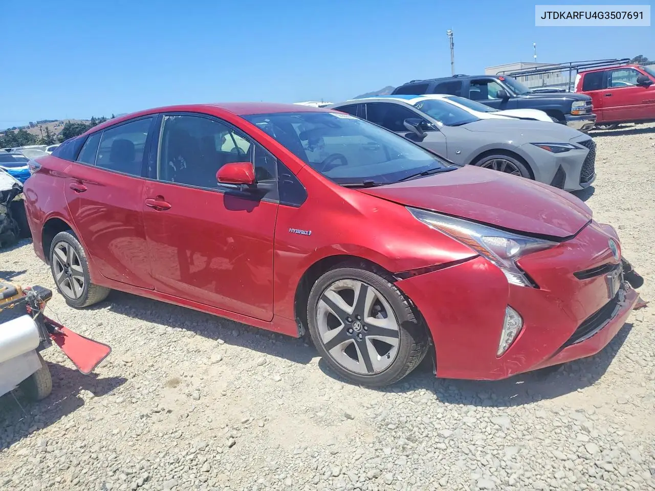 2016 Toyota Prius Three Touring VIN: JTDKARFU4G3507691 Lot: 59383676