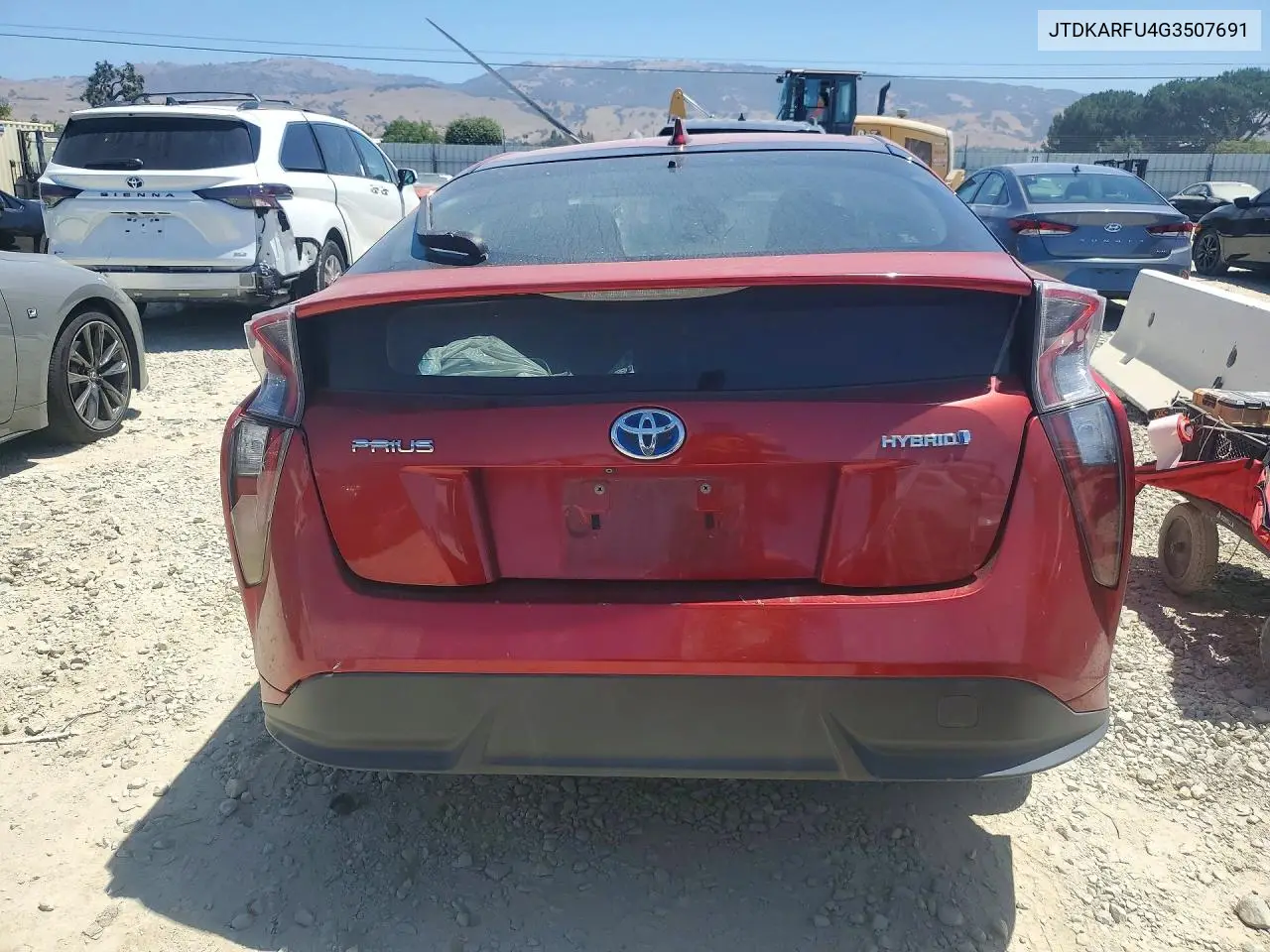 2016 Toyota Prius Three Touring VIN: JTDKARFU4G3507691 Lot: 59383676
