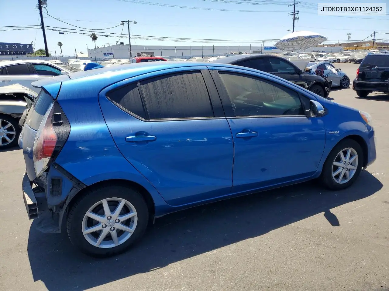 2016 Toyota Prius C Four VIN: JTDKDTB3XG1124352 Lot: 59396716