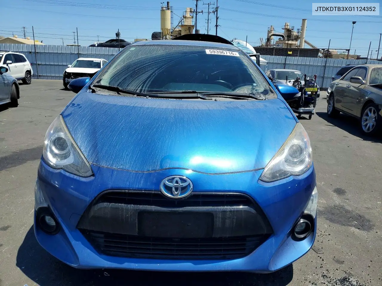 2016 Toyota Prius C Four VIN: JTDKDTB3XG1124352 Lot: 59396716