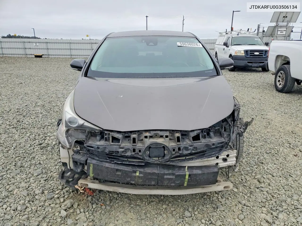 2016 Toyota Prius Three Touring VIN: JTDKARFU0G3506134 Lot: 59638026