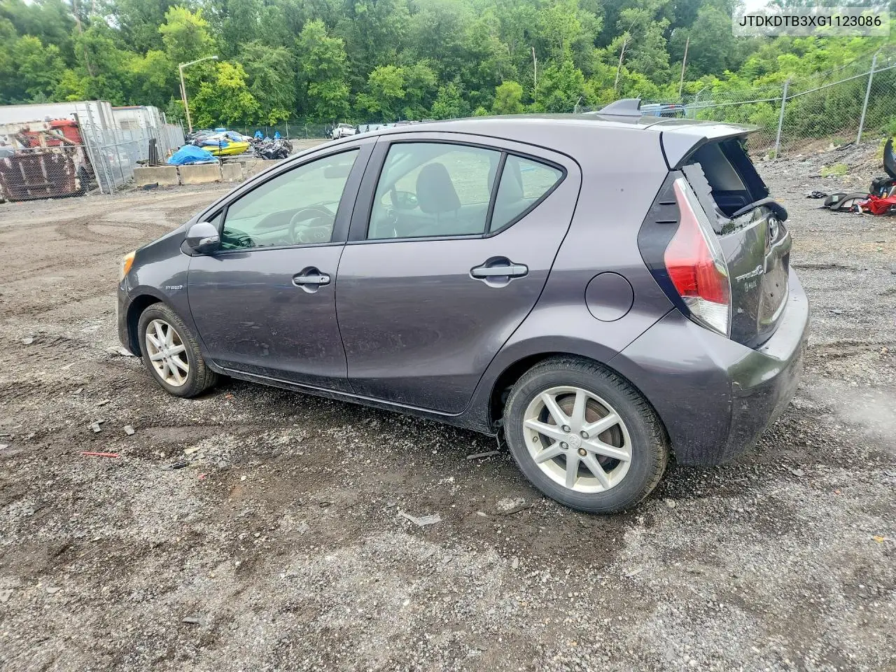 2016 Toyota Prius C Four VIN: JTDKDTB3XG1123086 Lot: 59788536