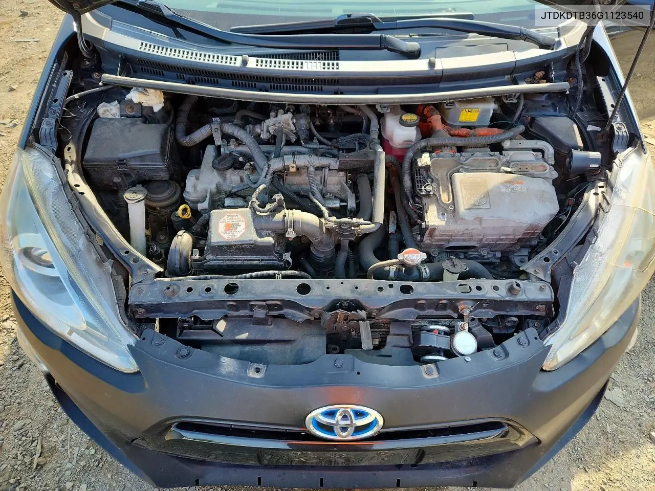 2016 Toyota Prius C Two VIN: JTDKDTB36G1123540 Lot: 61035286