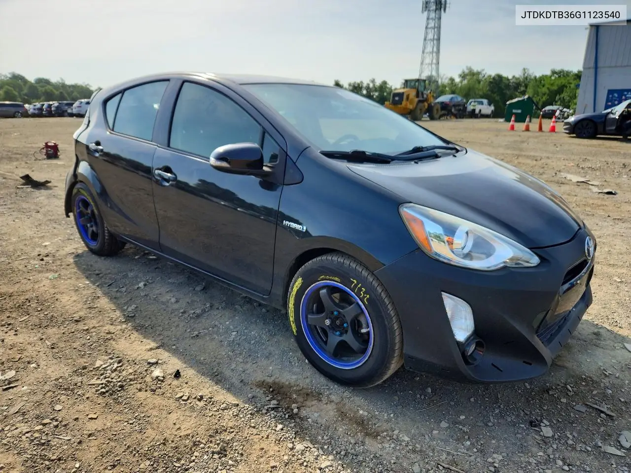 2016 Toyota Prius C Two VIN: JTDKDTB36G1123540 Lot: 61035286