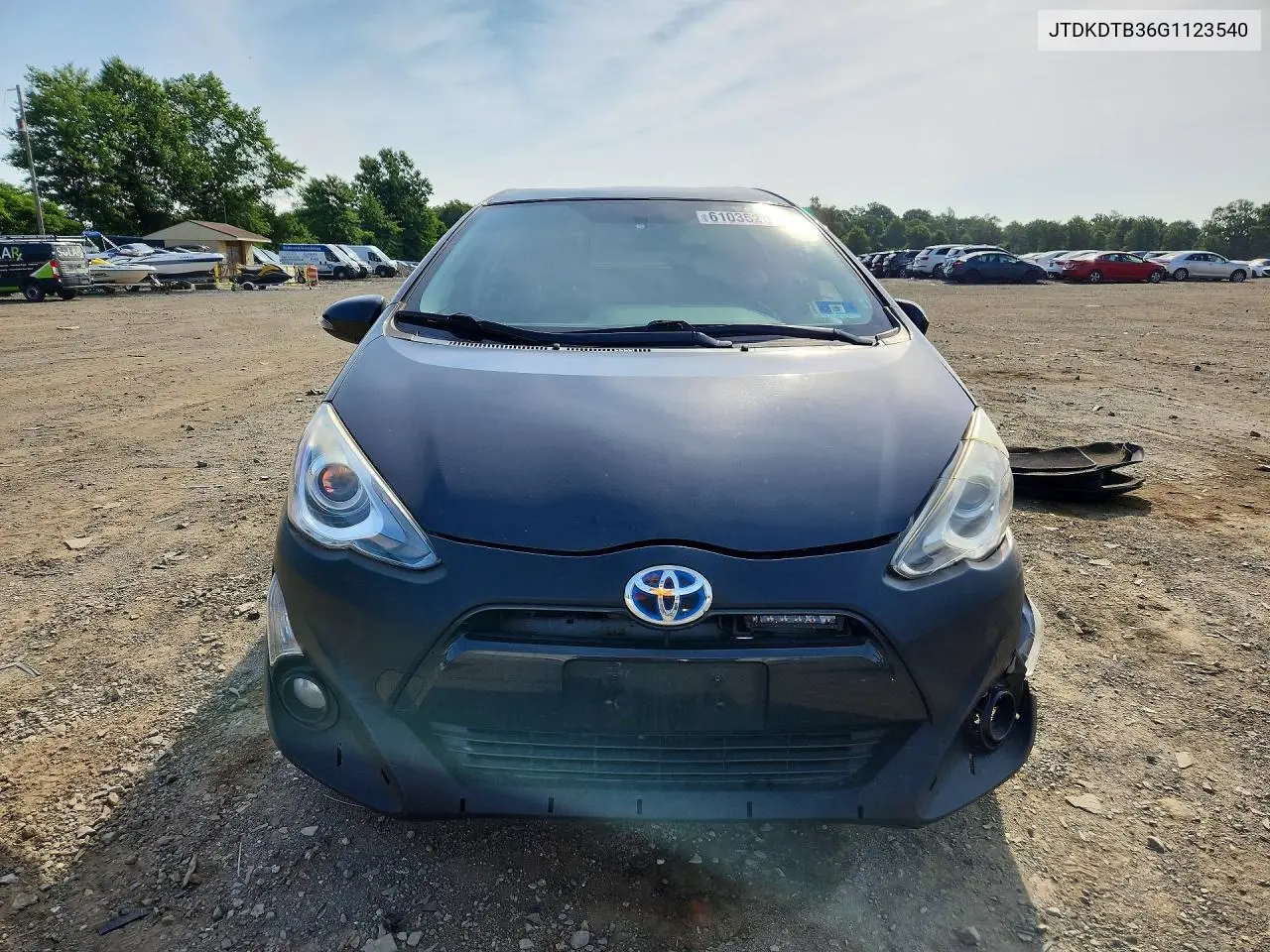 2016 Toyota Prius C Two VIN: JTDKDTB36G1123540 Lot: 61035286