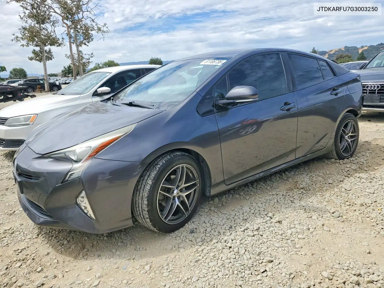 2016 Toyota Prius Three Touring VIN: JTDKARFU7G3003250 Lot: 61186736
