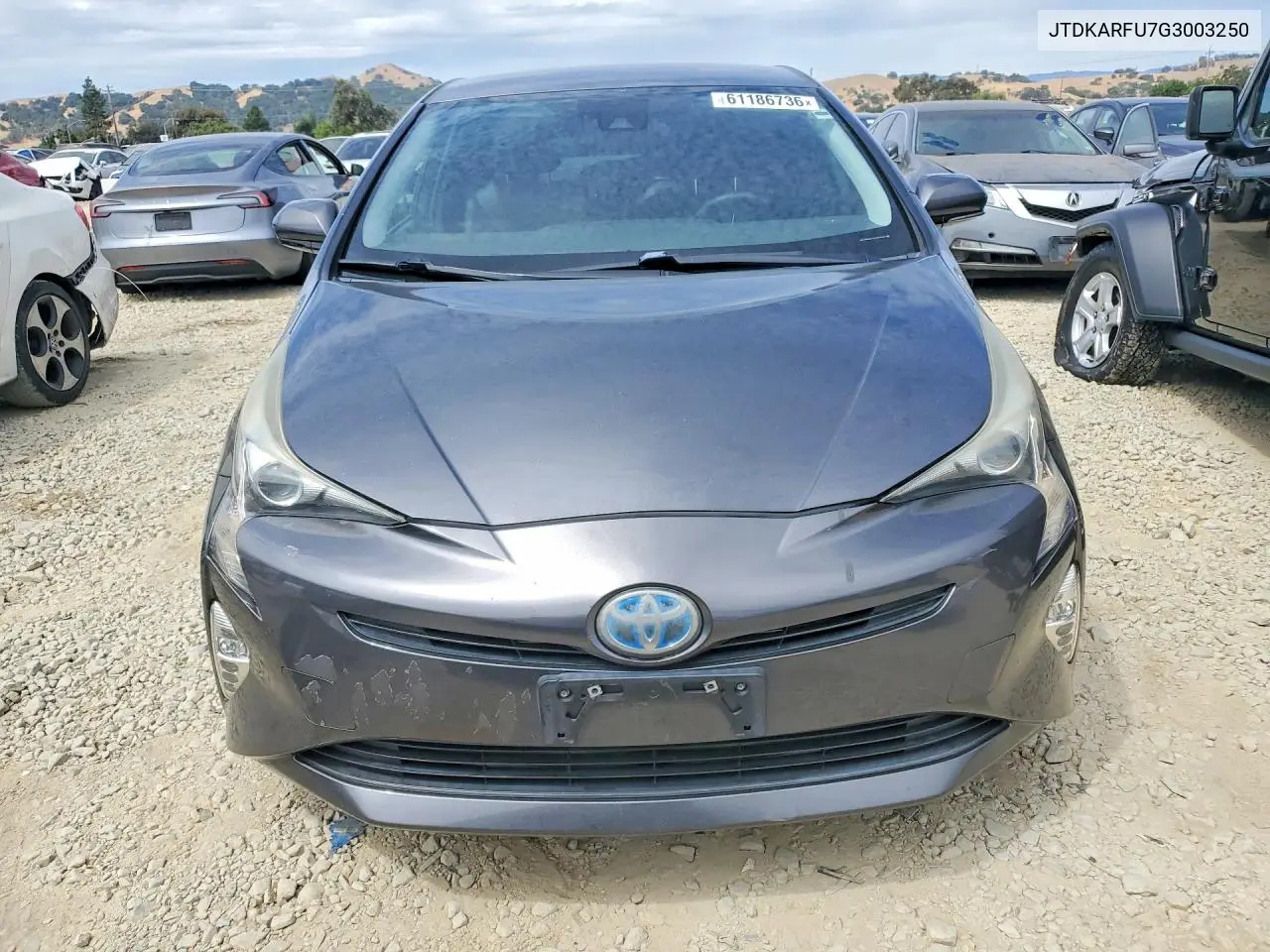 2016 Toyota Prius Three Touring VIN: JTDKARFU7G3003250 Lot: 61186736