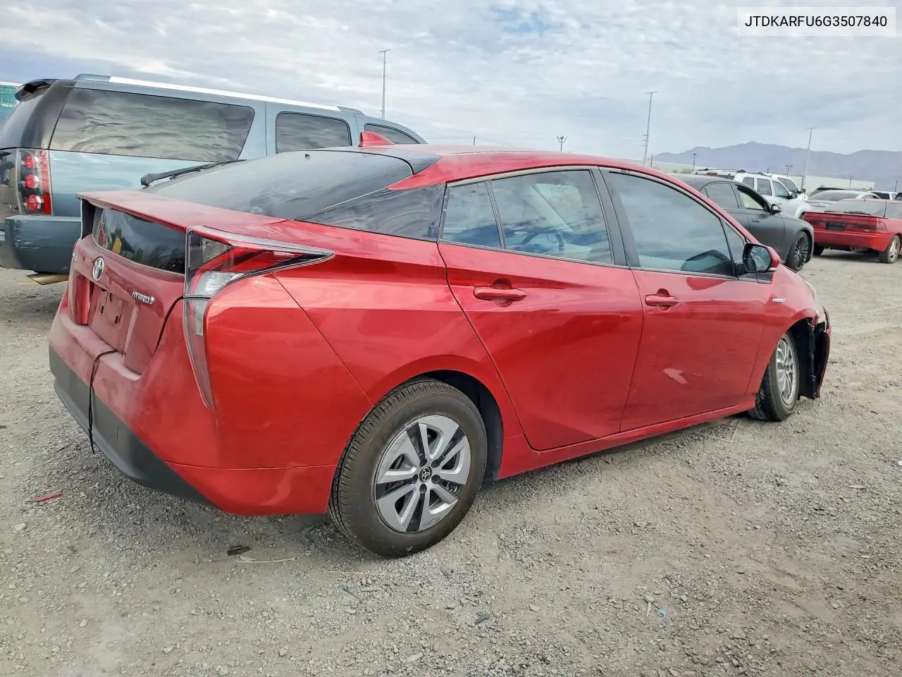 2016 Toyota Prius Four VIN: JTDKARFU6G3507840 Lot: 61216146
