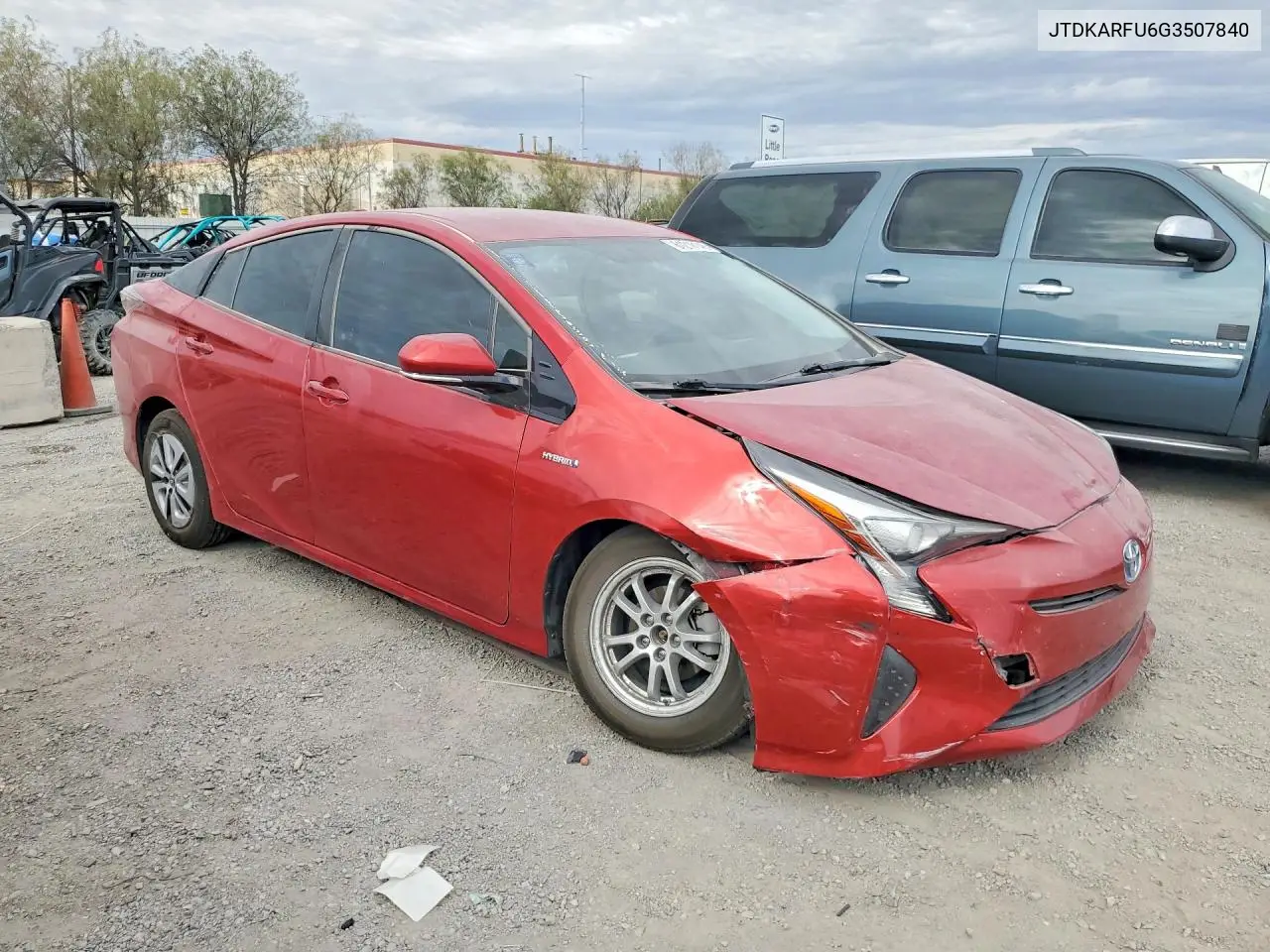 2016 Toyota Prius Four VIN: JTDKARFU6G3507840 Lot: 61216146