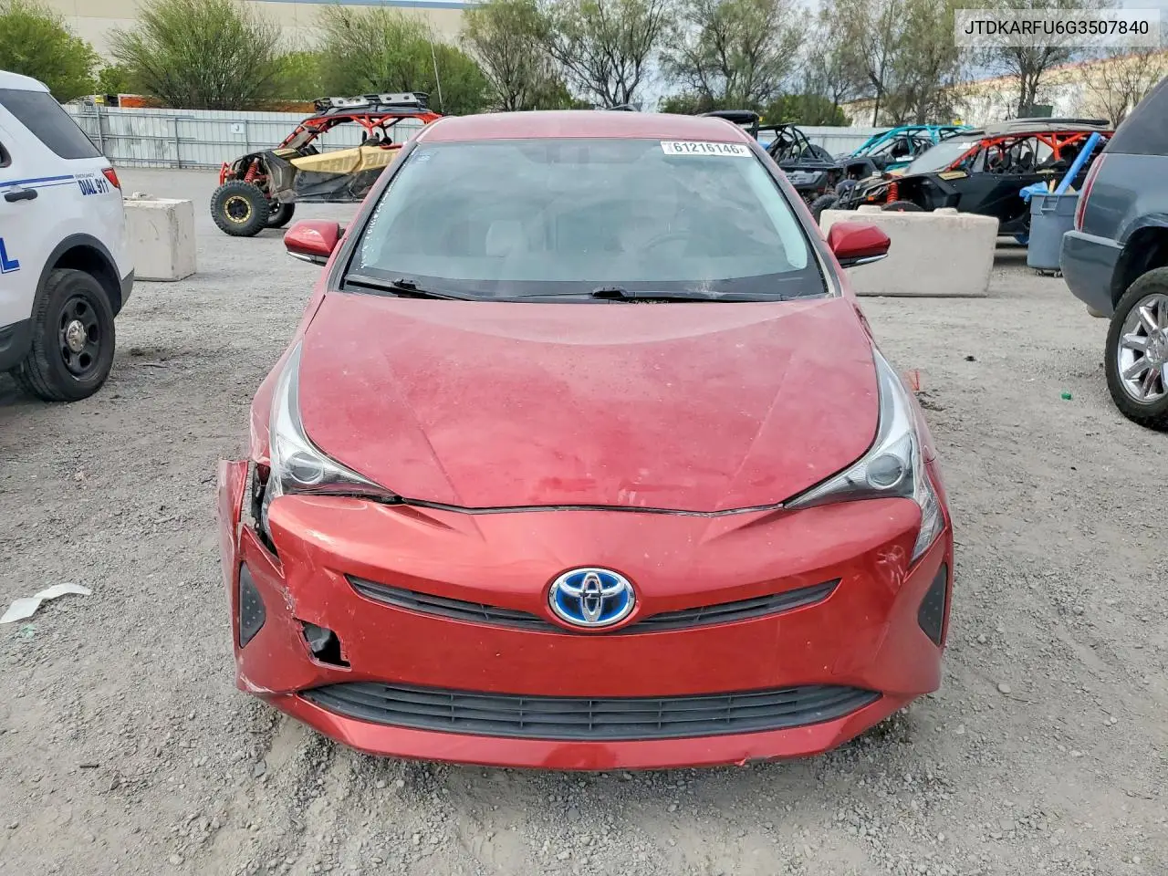 2016 Toyota Prius Four VIN: JTDKARFU6G3507840 Lot: 61216146