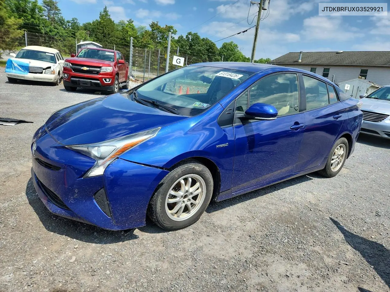 2016 Toyota Prius Two VIN: JTDKBRFUXG3529921 Lot: 61318426