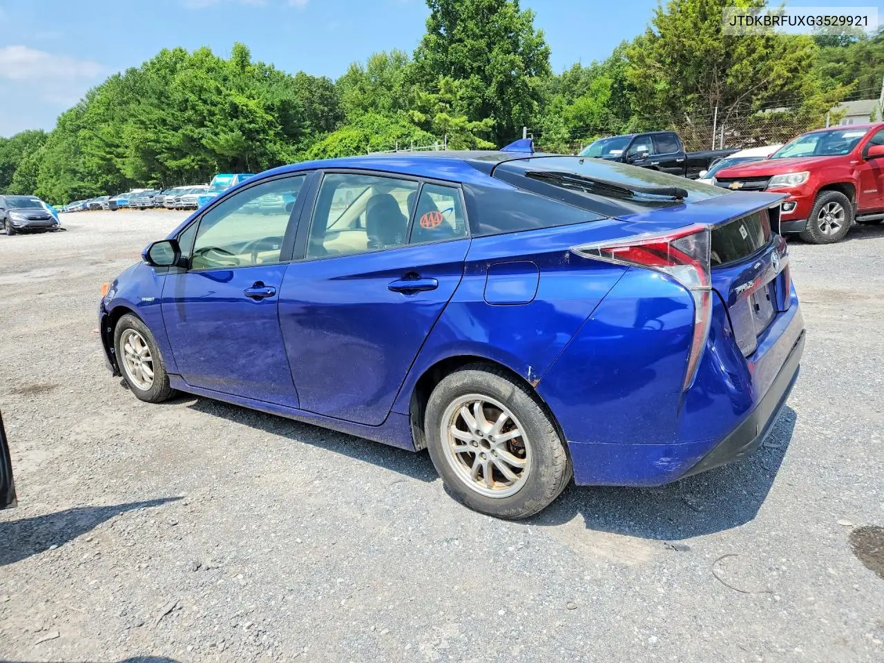 2016 Toyota Prius Two VIN: JTDKBRFUXG3529921 Lot: 61318426
