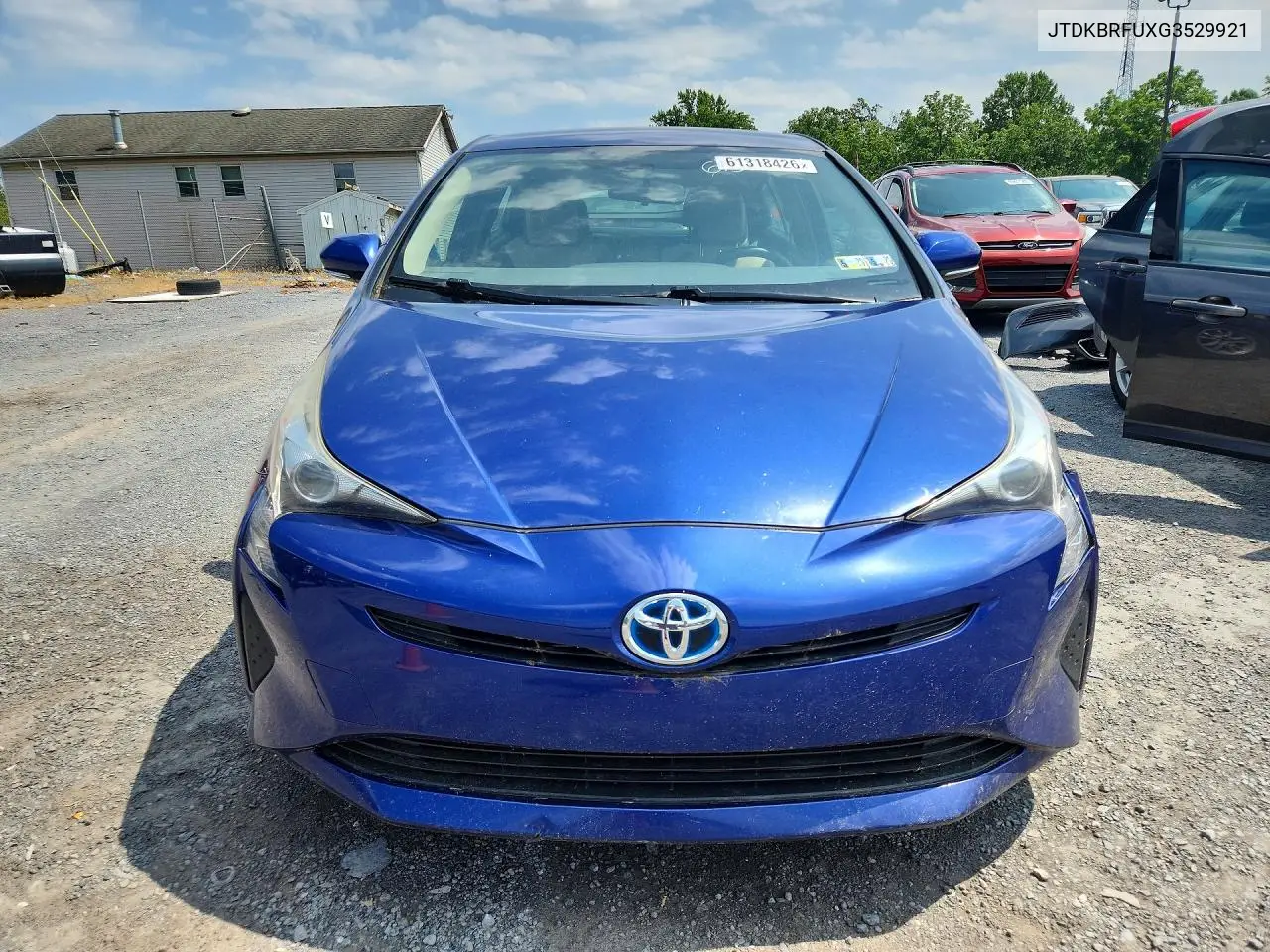 2016 Toyota Prius Two VIN: JTDKBRFUXG3529921 Lot: 61318426