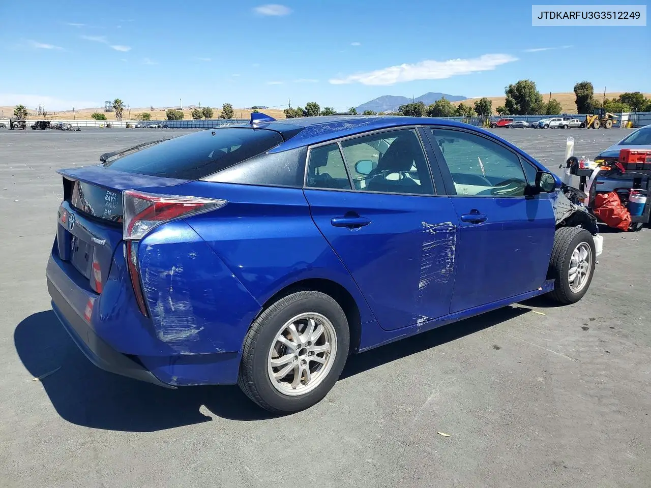 2016 Toyota Prius Three VIN: JTDKARFU3G3512249 Lot: 61710496