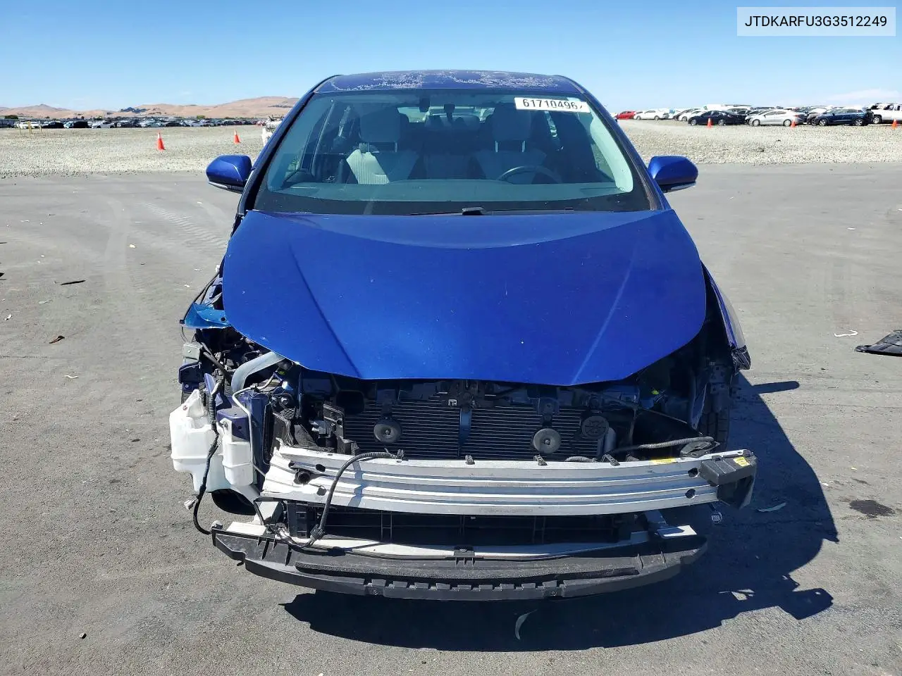 2016 Toyota Prius Three VIN: JTDKARFU3G3512249 Lot: 61710496